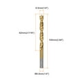thumbnail image 2 of Uxcell 10Packs Brad Point Drill Bit 6.5mm(1/4") Dia HSS4241 Twist Drill Golden, 2 of 6