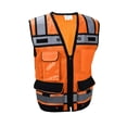 thumbnail image 1 of Chaleco de seguridad REXZUS Engineer de malla reflectante naranja XXL, 1 of 7