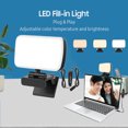 thumbnail image 3 of Luz de relleno LED Computadora portátil Monitor Luz Temperatura de color ajustable, 3 of 8