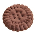 thumbnail image 2 of Almohada de suelo de felpa decorativa, suave y cómoda, para cama, oficina, dormitorio Redondo Marrón, 2 of 9
