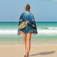 thumbnail image 4 of Ocean World Turtle Microfiber Beach Towel Lightweight 63''x32'' Oversized Extra Large Towels Quick Dry for Travel Pool Yoga Gym Sports Accessories Vacation Essential, 4 of 7