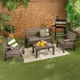 thumbnail image 2 of Sala Jardín Plástica Mesa Sillones Sofá Confortable Resistente Ideal ó Exterior Rimax, 2 of 9