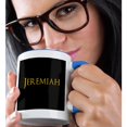 thumbnail image 2 of 3drose, Jeremiah Common Well Known Male Name in the Usa. an Elegant Gift, 15oz Two-tone Blue Mug, 2 of 6