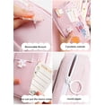 thumbnail image 3 of Estuche para lápices Kawaii con 3 pines Estuche para lápices estético Papelería Kawaii Útiles escolares Kawaii (rosa), 3 of 5