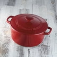 thumbnail image 5 of Cuisinart Chef's Classic Enameled Cast Iron Round Covered Casserole, 5 Qt, Cardinal Red, 5 of 6