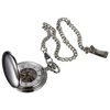 Visol VPW003 Quinn Polished Chrome Mechanical Pocket Watch