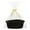 Black, variant on BIZHUA Small Basket with Gift Bag and Ribbon 12"X 8"X 5" Cute Small Woven Basket with Handle Rope Shelf toy Storage Basket Decorative Empty Gift Storage Basket Yellow A