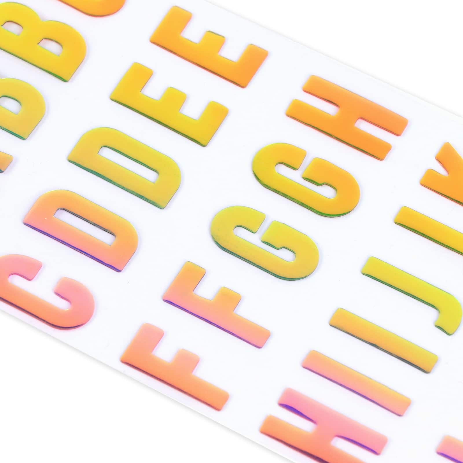 Recollections Iridescent Alphabet Stickers, 12 Pack