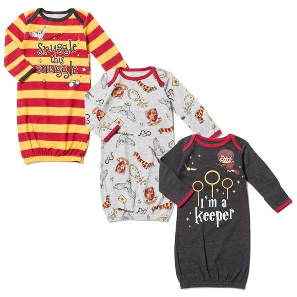 Pack de 3 camisones de Harry Potter, de 0 a 6 meses