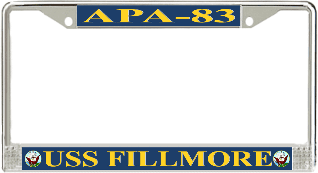 USS Fillmore APA83 License Plate Frame