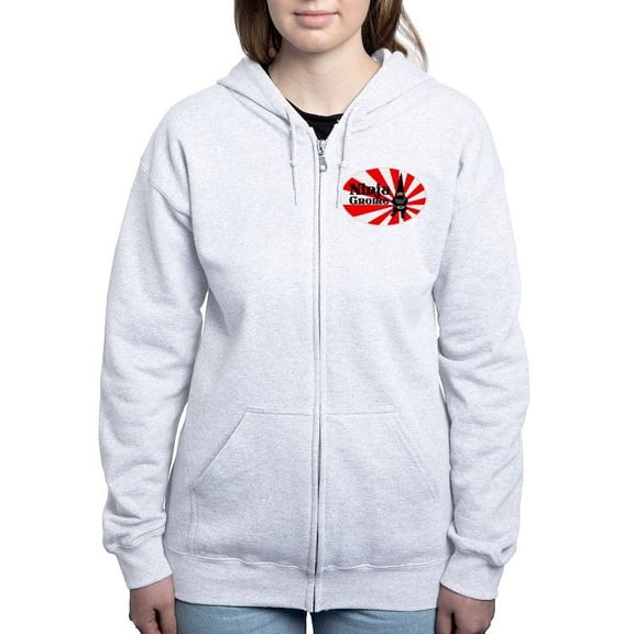 CafePress - Ninja Gnome - Women's Zip Hoodie