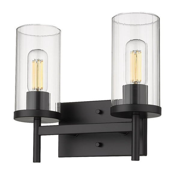 2 Light Bathroom Light Fixture in Classic Style 11.38 inches High By 13 inches Wide Bailey Street Home 170-Bel-4476367