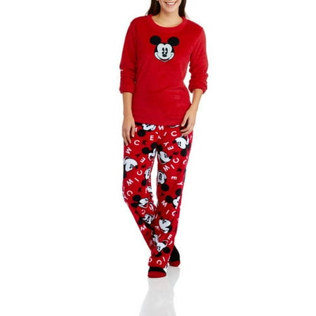 Disney Mickey Mouse Women's and Women's Plus 3 Piece PJ Set