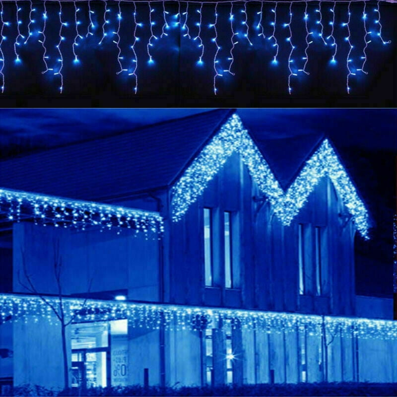 13130FT LED Fairy Icicle String Curtain Lights Indoor Outdoor Xmas