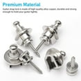 thumbnail image 2 of MesaSe Guitar Strap Lock Button   4pcs Security Straplock Buckle Set  Straps Retainer Quick Release Metal End Pin Locking for Acoustic Electric Guitar Bass Ukulele Instruments  Black Silv, 2 of 9