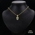 thumbnail image 2 of TGDJ 14K Yellow Gold Evil Eye Shaped Hamsa Pendant Charm, 2 of 9