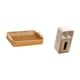 thumbnail image 5 of Cestas de almacenamiento,Cestas de almacenamiento de cocina tejidas con asas hechas a mano,caja de pañuelos,Funda para caja de pañuelos de cuero sintético para dormitorio,Caja de, 5 of 8