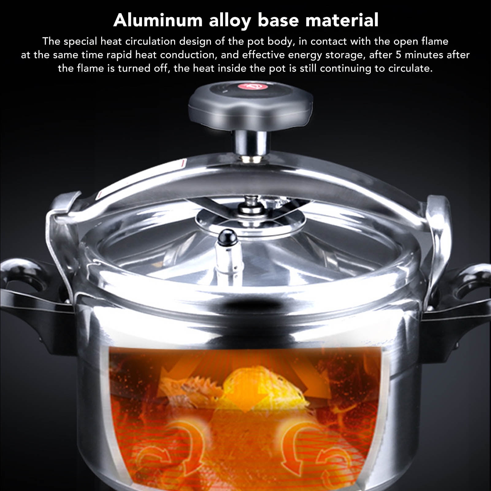 Tebru 7 L Aluminum Alloy Stovetop Pressure Cooker