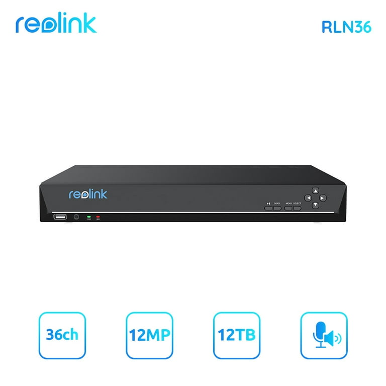 Reolink 36 Channel 12MP PoE NVR Surveillance DVR Home Security