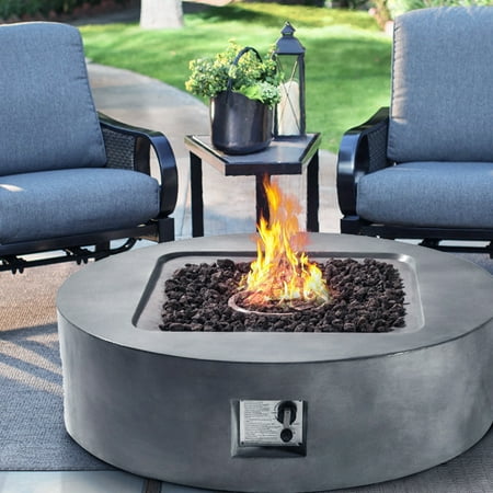 Cloud Mountain Gas Fire Pit Table Outdoor Patio Garden Firepit Fireplace With Lava Stone