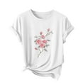 thumbnail image 2 of Women's Tops Under $5 XL Printed Casual Short Sleeved T-shirt Comfortable Top, 2 of 4