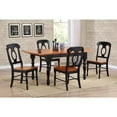 thumbnail image 4 of Sunset Trading Black Cherry Selections Wood Dining Chair in Black (Set of 2), 4 of 4