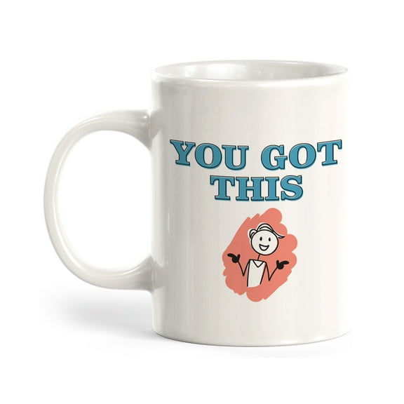 You Got This Stick People Design 11oz Plastic Coffee Mug