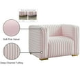 thumbnail image 2 of Meridian Furniture Ravish Pink Velvet Chair, 2 of 17