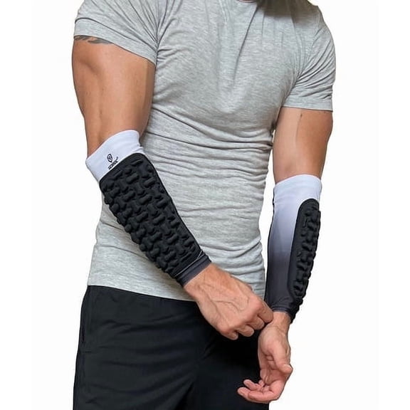 Sedroc Padded Arm Guards Forearm Protectors Ultra Thin Compression Sleeves with Pads - PAIR