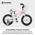 thumbnail image 5 of Royalbaby Boys Girls Kids Bike 16 In BMX Freestyle Pink 2 Hand Brakes Bicycles with Training Wheels Child Bicycle, 5 of 11
