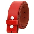 thumbnail image 3 of Falari Replacement Genuine Leather Belt Strap Without Buckle Snap on Strap 1.5" Wide 8005, 3 of 6