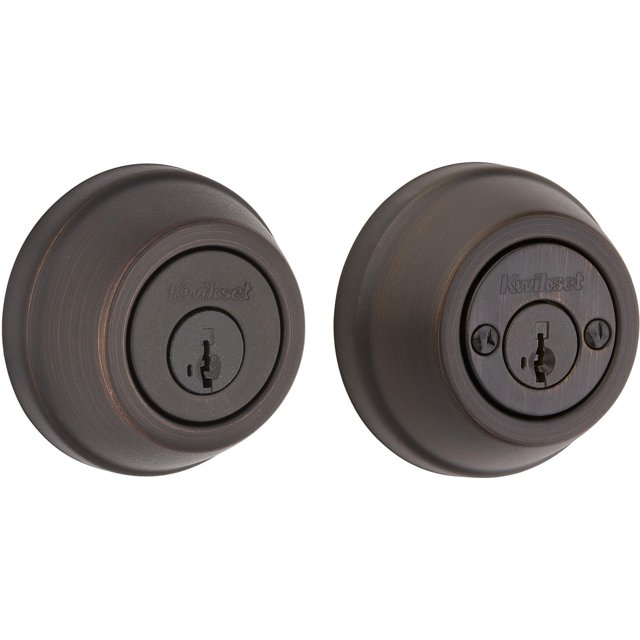 Deadbolt Kwikset 785 11P SMT 6AL STRKP K3 2 cilindros, bronce veneciano