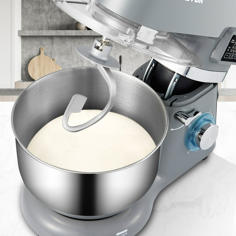 VEVOR Stand Mixer 660W Electric Dough Mixer with 6 Speeds LCD