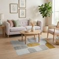 thumbnail image 3 of ODIKA Neutral Abstract Para Brushstroke Asymmetric Composition Dining Stain Resistant Low Profile for Dorm Room, Small Living Apartment, 3 of 7