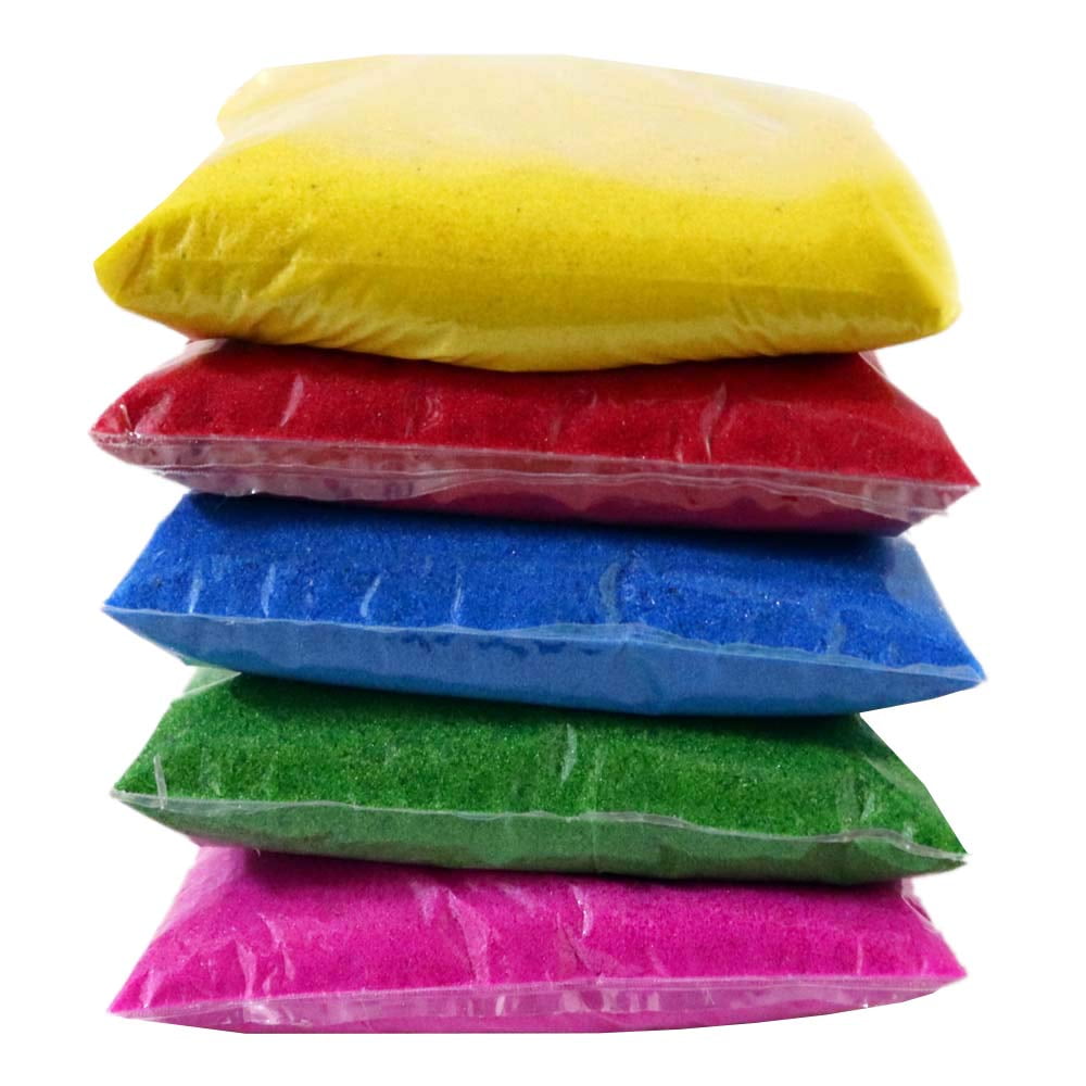Rangoli Powder Set of 5 Colors 500gm Each Color in Packaging for