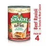 Chef Boyardee Beef Ravioli in Tomato Sauce, Microwave Pasta, 4 Pack, 15 Oz
