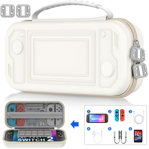 Estuche de transporte AIfasterfly para Nintendo Switch 2 (2025)/Switch/OLED, estuche rígido de viaje para Switch, protector de accesorios para Nintendo Switch 2, 20 ranuras para tarjetas de juego.