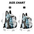 thumbnail image 3 of JIALIOU Mini Backpack Purse for Women Quilted Casual Daypack Small Travel Shoulder Bag, White and Ice Wolf Face, 3 of 7