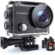 Crosstour Sports & Action Camera 4K/25FPS/ 16MP CT9000 WiFi 40M Underwater with Remote Control IP68