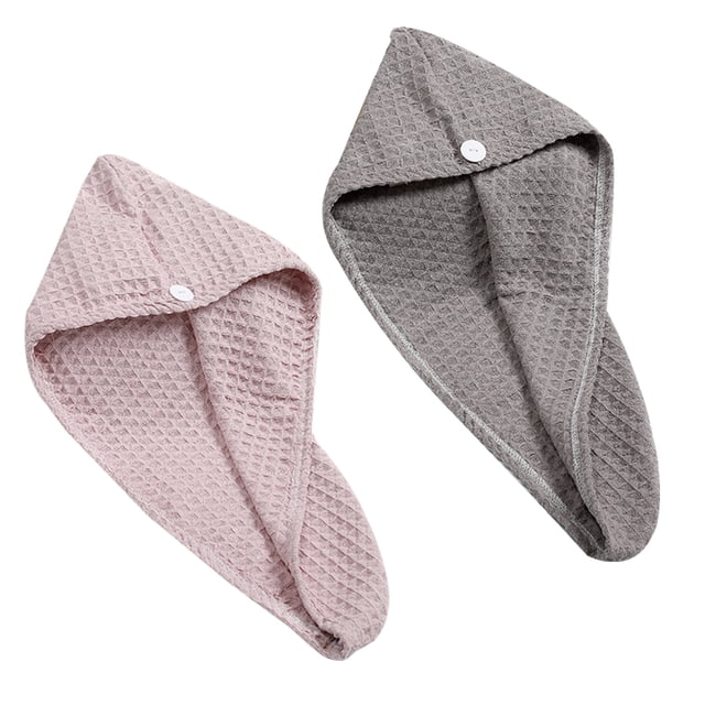 Toalla para el cabello de microfibra - Envoltura de toalla para el cabello para mujeres, capacidad de absorción fuerte del turbante para el cabello seco