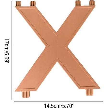 

Multi-layer Shoe Rack : 3 X-shaped panels to Additional layers Orange