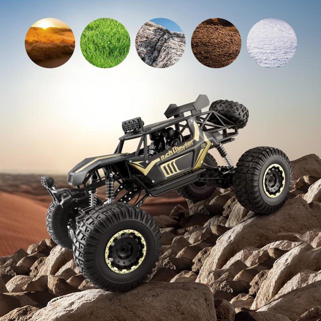 Coche de telemando Camión 4WD crawler Todo Terreno RC Juguete Eléctrico, de Controlar 14,96 pulgadas 1496 pulgadas CUTICAT coche de oruga rc
