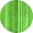 thumbnail image 1 of Ahgly Company Indoor Round Abstract Green Modern Area Rugs, 4' Round, 1 of 4