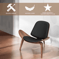 thumbnail image 3 of Silla Shell Concha color negro - Diseño Moderno y Ergonómico, 3 of 9