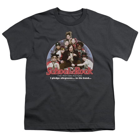 School Of Rock Boys I Pledge Allegiance Youth T-shirt Youth Large Charcoal