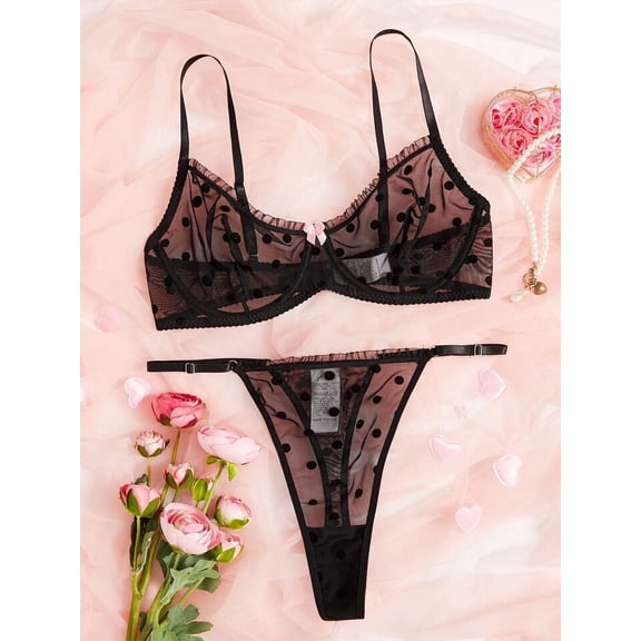 Plus Size Lingerie Black Lace