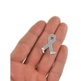 thumbnail image 4 of PinMart's Grey Awareness Ribbon Walk Fundraiser Enamel Lapel Enamel Lapel Pin, 4 of 4