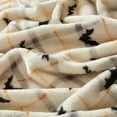 thumbnail image 4 of Way To Celebrate 50"x60" Off-White Plaid Bat Plush Throw, 4 of 5