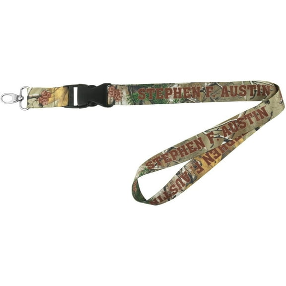 Stephen F Austin University Lumberjacks Realtree Xtra CamoLanyard Keychain Double Sided Breakaway Safety Design Adult 18 Inch