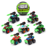 5 SURPRISE Monster Trucks Glow Riders Series 2 Mystery Collectible Capsule by ZURU